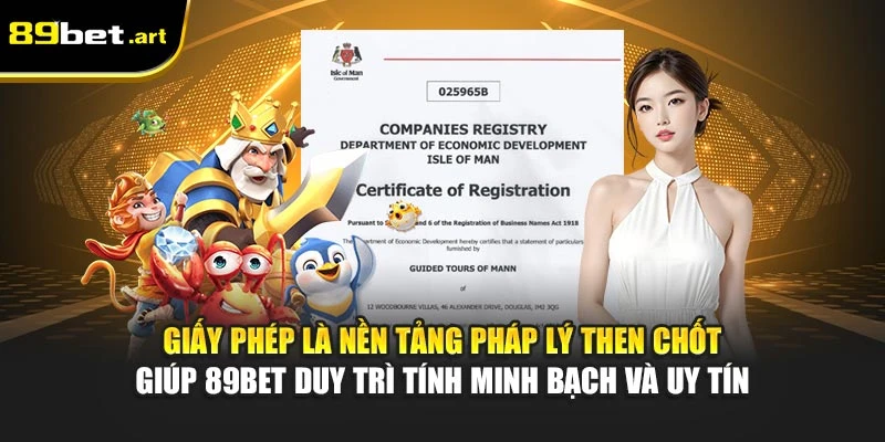 89Bet Có Giấy Phép Hoạt Động Hợp Pháp Không? - Giải Đáp